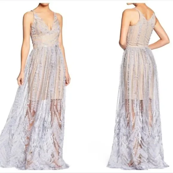 dress the population chelsea lace a line gown Dress the Population | Dresses | Dressthepopulation Chelsea Aline Gown